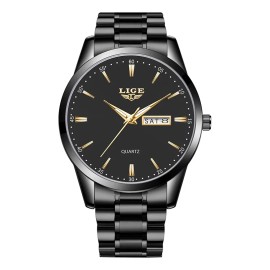 Relojes De Pulsera Hombre Relojes Cuarzo Acero Calendario