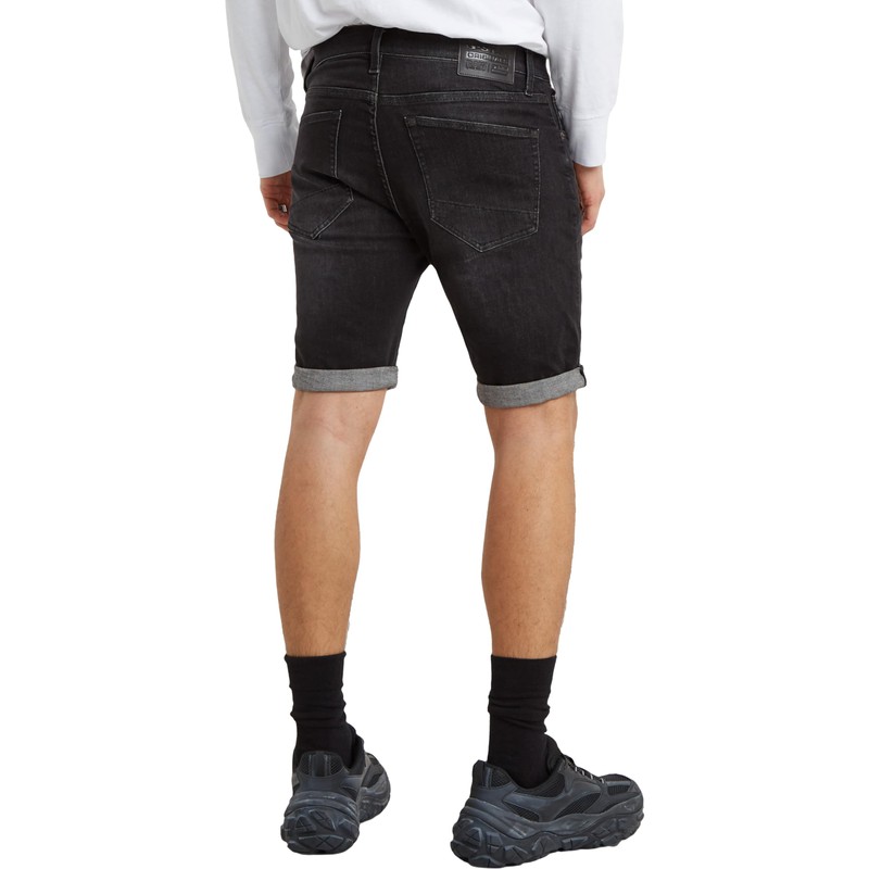 G-STAR RAW Men's 3301 Slim Shorts, Medium Aged Grey D10481-a634-9887