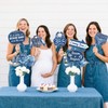 Jollyboom Denim Baby Shower Decorations, 24cps Blue Jean Photo Booth
