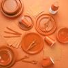 Amcrate Big Party Pack 40 Count Orange Dinner Napkins Tableware-