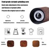 Fsocpen Manual Coffee Grinder,Stainless Steel Manual Coffee Bean Grinder, Adjustable