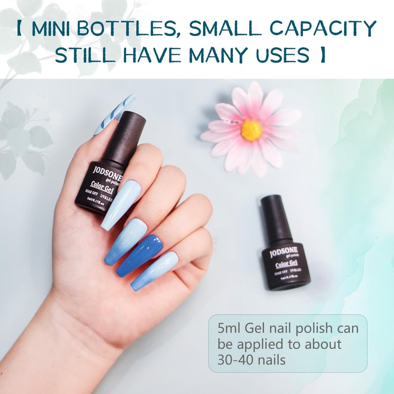 JODSONE 23 PCS Gel Nail Polish Kit with U V