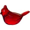 Red Acrylic Cardinal Figurine Home Decor Glass Bird Statue for