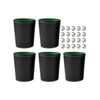 Leather Dice Cup Set 5 Pack,PU Leather Dice Shaker with