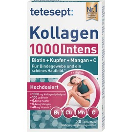 테테셉트 콜라겐 1000 30개입 32.7g Tetesept Collagen 1000 30 Capsules 32.7g