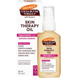 Palmer's Cocoa Butter Formula Skin Therapy Treatment Oil – Aceite Corporal con Manteca de Cacao, Vitamina E, Aceite Puro de Argán, Fragancia Rosa Mosqueta, 60ml