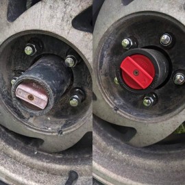 ProjectHowe 87 88 Ford Truck F150 Bronco Manual Lockout Top hat Hub Caps 1987-1988 HI-TEMP