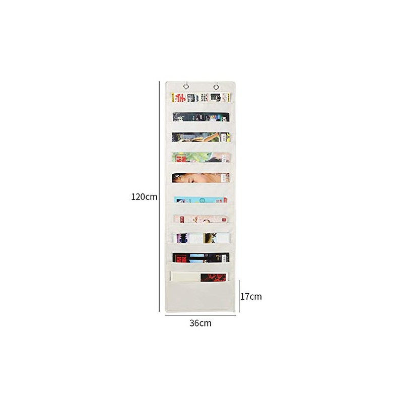 La dream Document Storage, Wall Pocket, 10 Pockets, A4 Fabric,