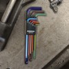 Bondhus 69499 Ball End L-Wrench Set with ColorGuard Finish, 9