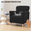 Bifaunvogel Waterproof Accent Chair Cover with Arms Stretch Jacquard Single
