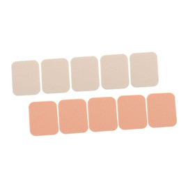 Vaguelly 10pcs Square Makeup Puff for Wet Dry Use Soft Gentle Cosmetic Pads for Application Compact Beauty Tool for Liquid Powder Makeup