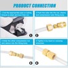 Brass Compression Fitting,5/16-Inch OD Compression Union,Brass Compression Tube Fitting(5/16" Tube