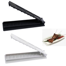 Manual Kebab Maker 2 Pieces Kebab Maker Press Skewers Kebab Maker Grill Heat Resistant Non-Stick Grill Stringer Kabob Mould Reusable Kebab Maker Grill Tool for Kebab Barbecue Party Camping