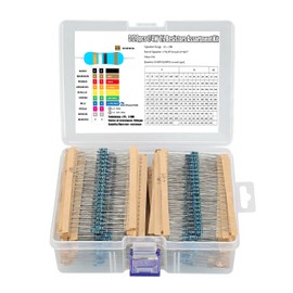 Resistance Assortment 156 Values 3120 Pieces Resistors 1 Ohm - 10M Ohm 1/4W Carbon Film Resistance Kit