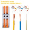 50pc Inline Compact Splicing Wire Connectors, USUPERINK Inline Wire Connector,
