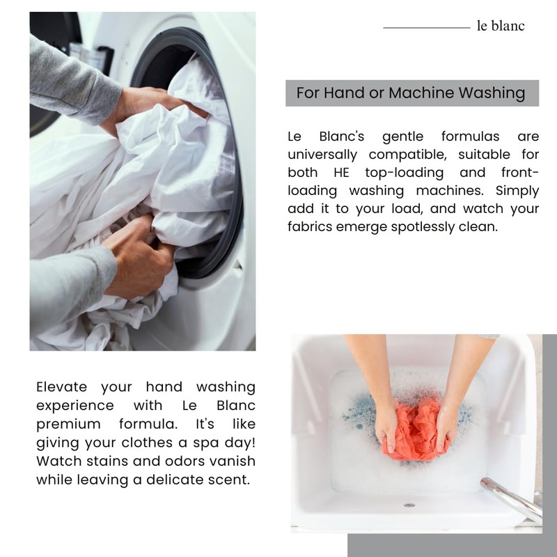 Le Blanc® Lavender Linen Wash® – Luxury Laundry Cleanser for