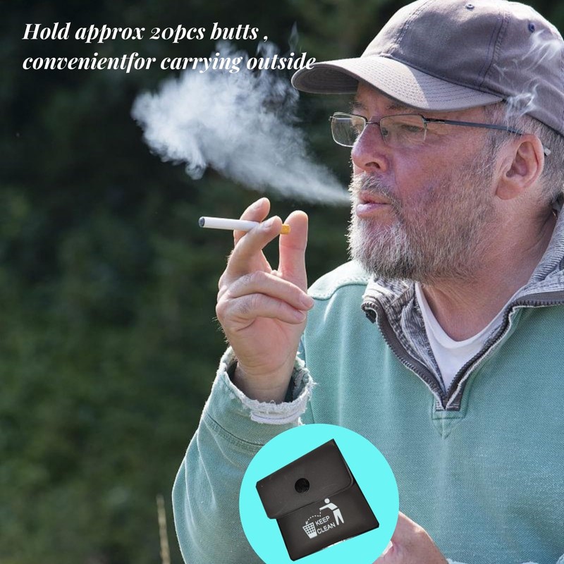 4Pcs Environmental Portable Ashtray Reusable Ash Pouch Fireproof Mini Ashtray