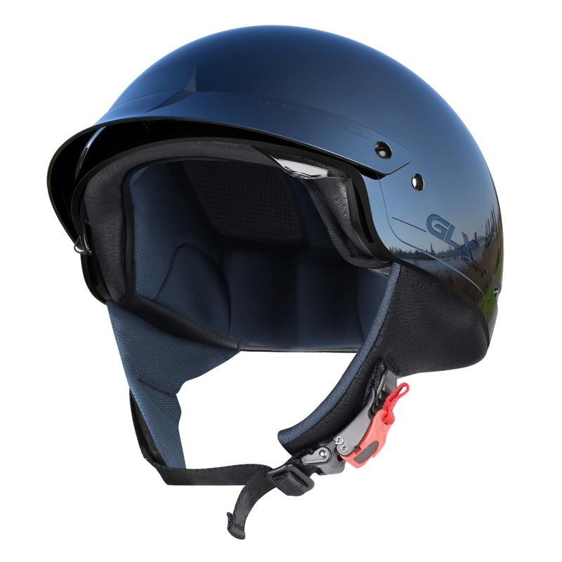 GLX M14 Cruiser Scooter Motorcycle Half Helmet with Free Tinted
