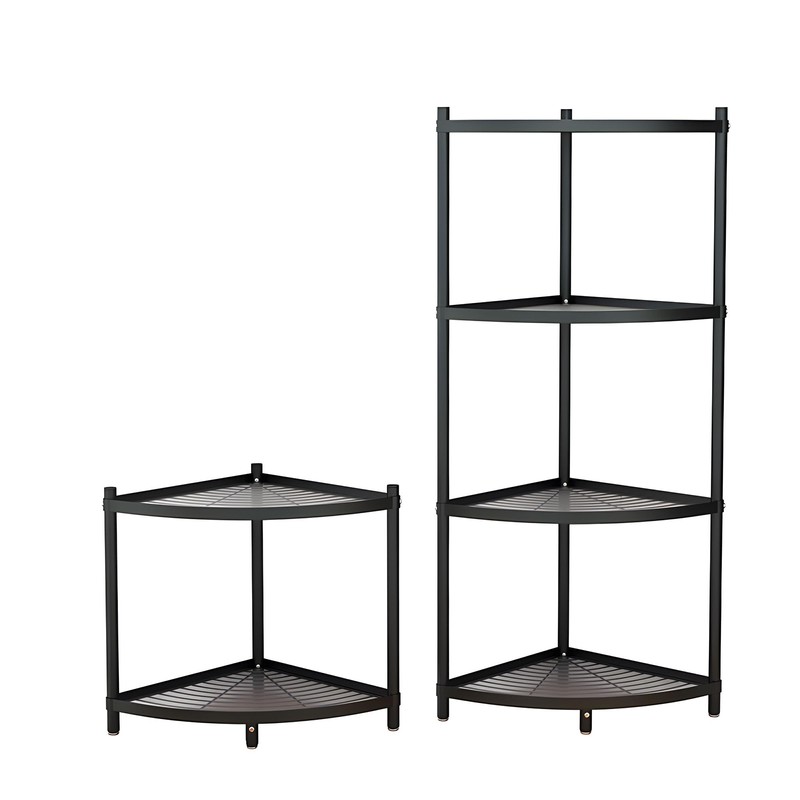 bimiti 6-Tier Kitchen Corner Shelf Triangular Corner Pot Rack Storage