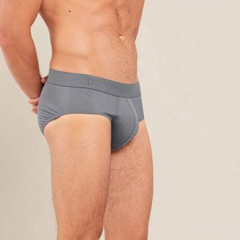 Boody Men's Everyday Briefs, Ash / XL
