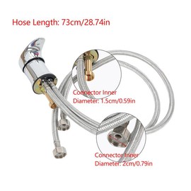 Hairdresser Hand Shower, Mixer Tap and Hand Shower, Standard Single Lever Mixer Tap Sink for Washbasin and Hairdressing Wash System