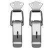 Soul-Cats Pack of 2 Stainless Steel Lockable Snap Lock Box