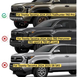4PCS White LED Grille Light Function kit, Compatible with 2024-2025 Toyota Tacoma TRD PRO OEM Front Grille, Waterproof and wear-Resistant Equipped with Wiring Harness (White)