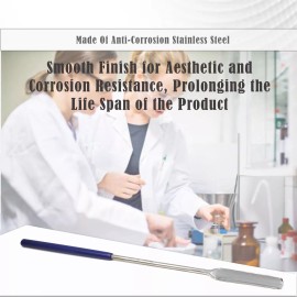 A2Z Scilab Stainless Steel Micro Lab Scoop Spoon Spatula Sampler Vinyl Grip Handle - 9"