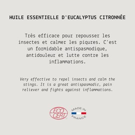 Lemon Eucalyptus Organic Essential Oil - MY COSMETIK - 30 ml