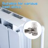 Tulov G1/2 Thermostatic Valve, Continuity Valve 1/2 Inch, Return Fitting