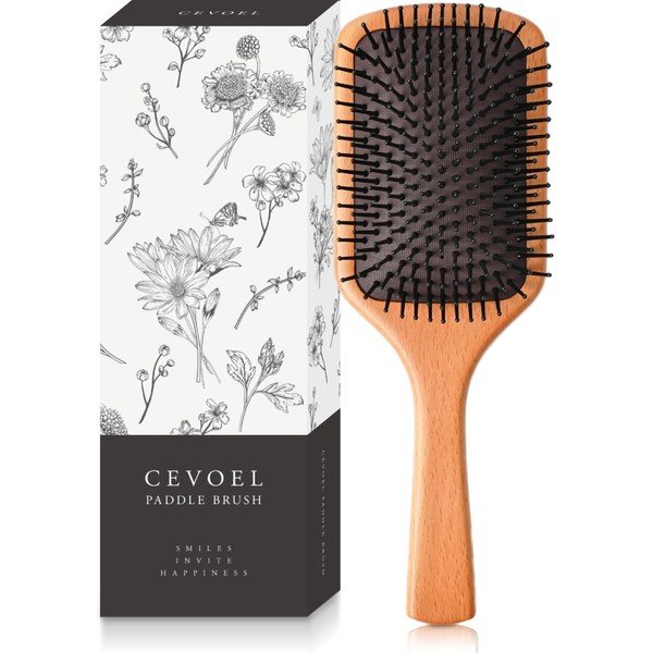 CEVOEL Paddle Brush, Hair Brush, Scalp Brush for Nurturing Beauty Hair Comb, Hair Smooth (L)