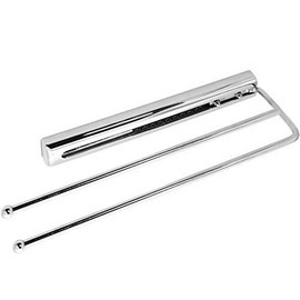 SO-TECH Handtuchauszug Chrom 2-armig Handtuchhalter Länge eingeschoben 325 mm Handtuchstange ausgezogen 495 mm