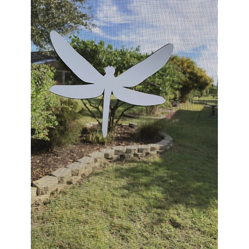 DCentral® Dragonfly Vinyl Screen Magnets; Double-Sided. White-Easier to See Day