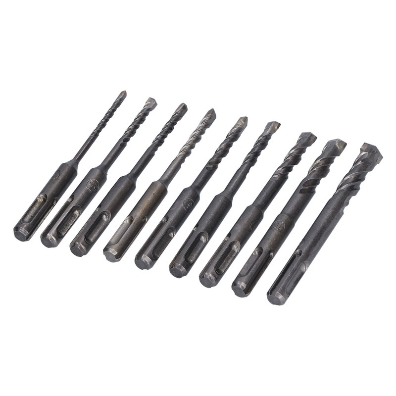Masonry Drill Bit Set Carbide Tip Rotary Hammer Tool for