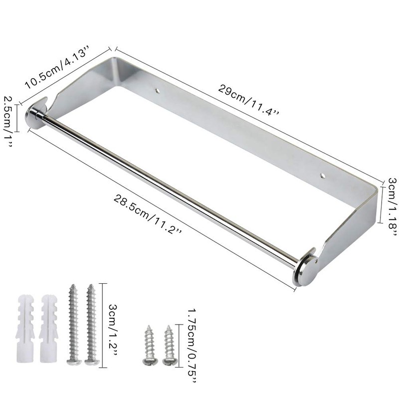 PHUNAYA Under Cabinet Paper Towel Holder Wall Mount for Home