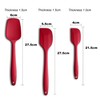 Silicone Spatula 3-piece Set, Ergonomic Handle High Heat-Resistant Spatulas, Non-stick
