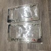 2 Pack Acura Integra Chrome Finish Stainless Steel Metal License