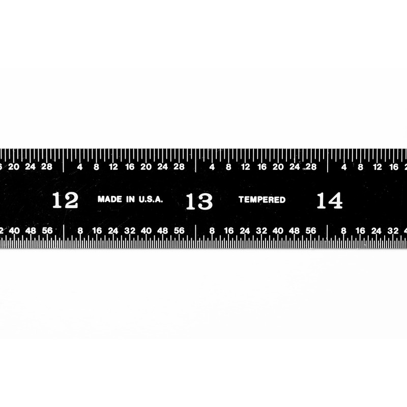 PEC Tools 161-024EZ, 24 Inch Flexible Ruler, 16R (32nds, 64ths,