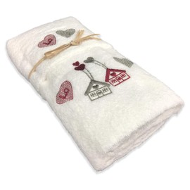 tex family Tiroler Love Towel Set White