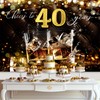 Newsely 40th Birthday Backdrop 7Wx5H Photography Cheers to 40 Years