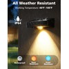 VOLISUN Solar Fence Lights, Fence Lights Solar Powered, IP65 Waterproof