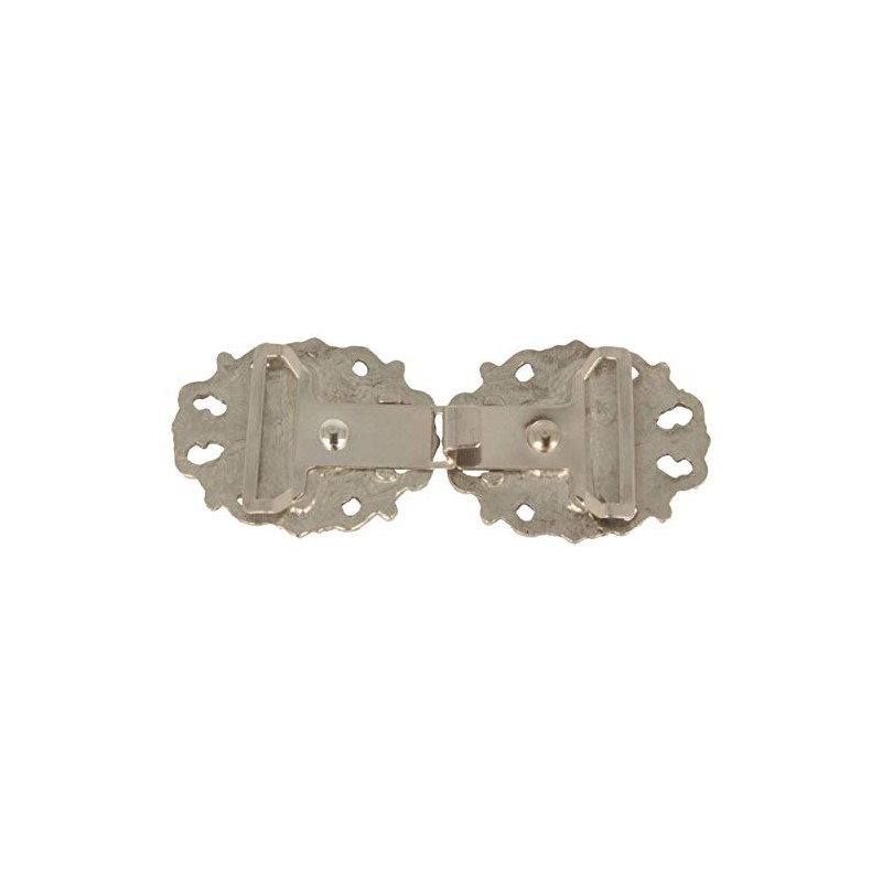 Breiter Dirndl Buckle Clasp, Traditional Apron Clasp, Metal with Flower,