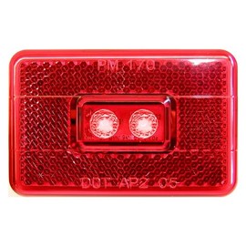 Peterson V170R Piranha Red LED Clearance/Side Marker Light with Reflex