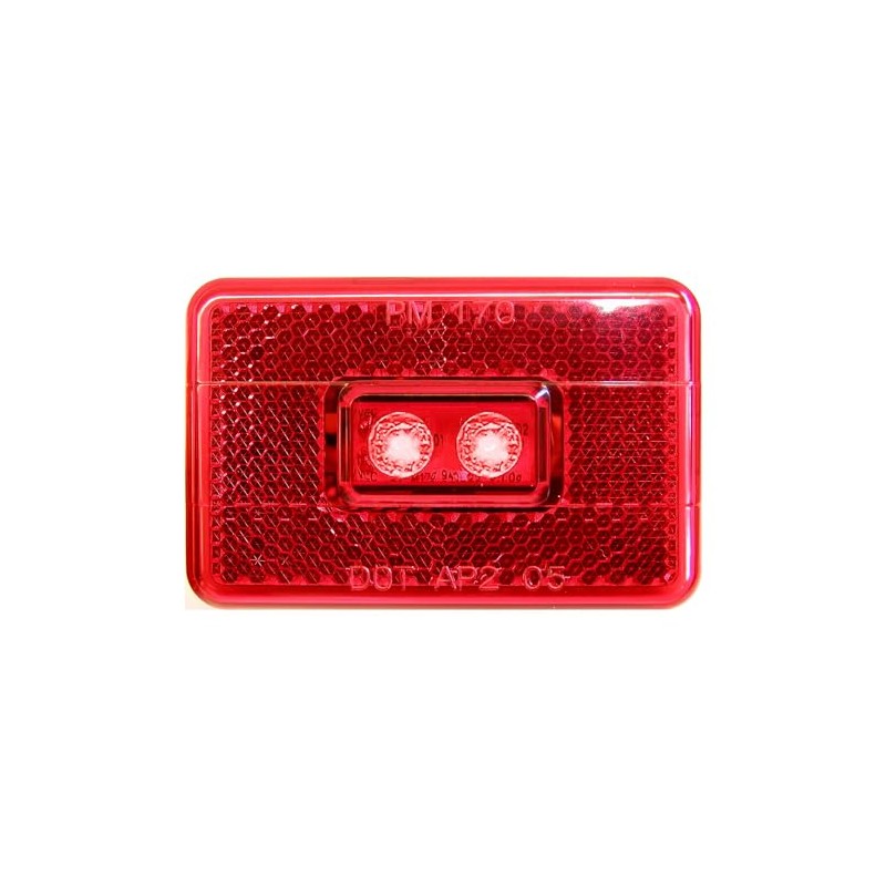 Peterson V170R Piranha Red LED Clearance/Side Marker Light with Reflex