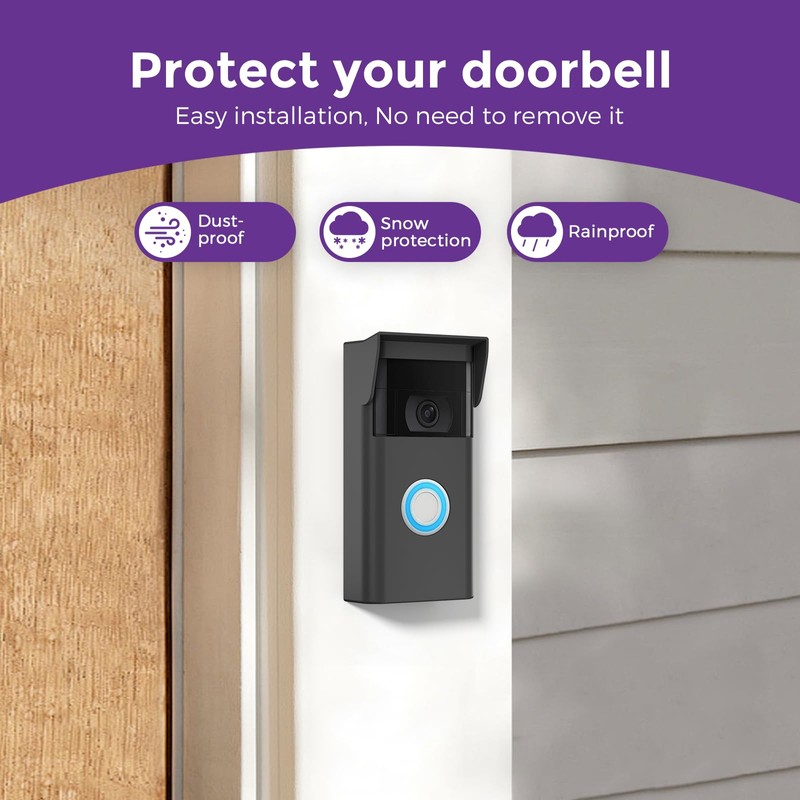 Silicone Skin Cover Compatible with Ring Video Doorbell 2nd Gen