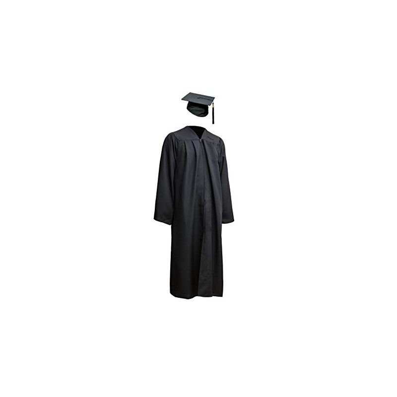 Robe Academicus Complete Set: Satin Academic Talar + Graduation Hat