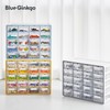 Blue Ginkgo Small 20-Drawer Cabinet – Stackable Clear Organizer for