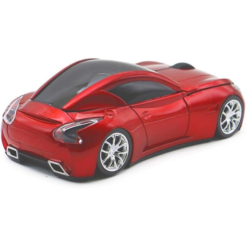 Certified Race Car Wireless Mouse Sports Car Shaped 2.4GHz LED