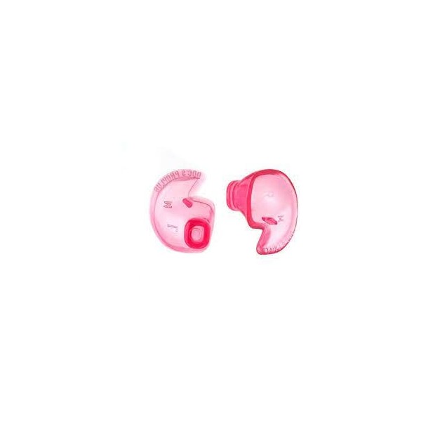Medical Grade Doc's Pro Ear Plugs - Non Vented, Pink (X-Small)