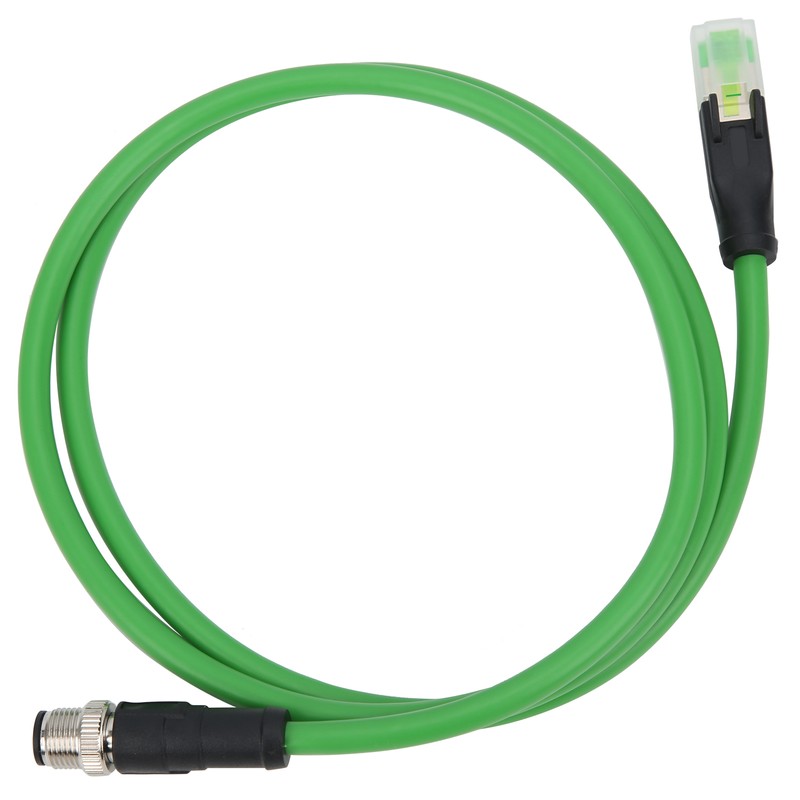 M12 to RJ45 Patch Cord 4Pin Networking Cable for Industrial